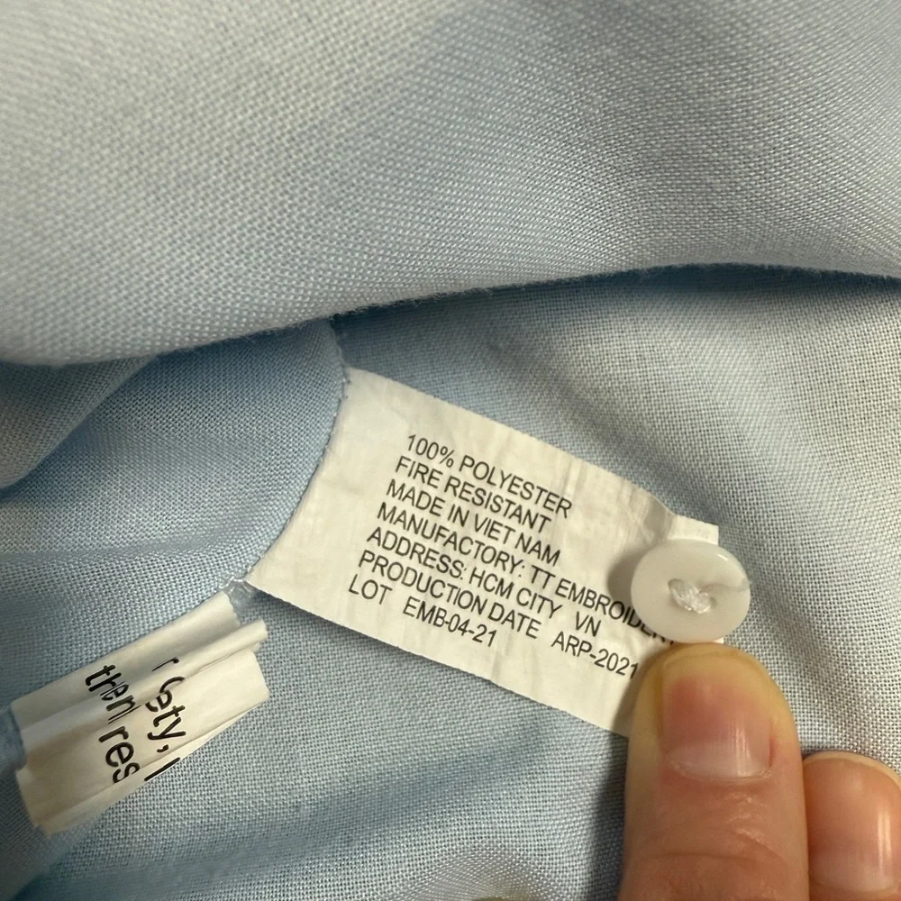 Sweet Dreams: Girls Light Blue Candy Cane Night Gown, Size 5